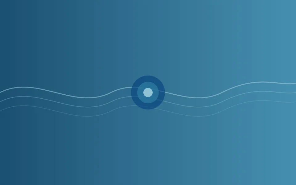 Wave pattern representing the rhythm of stress and calm
